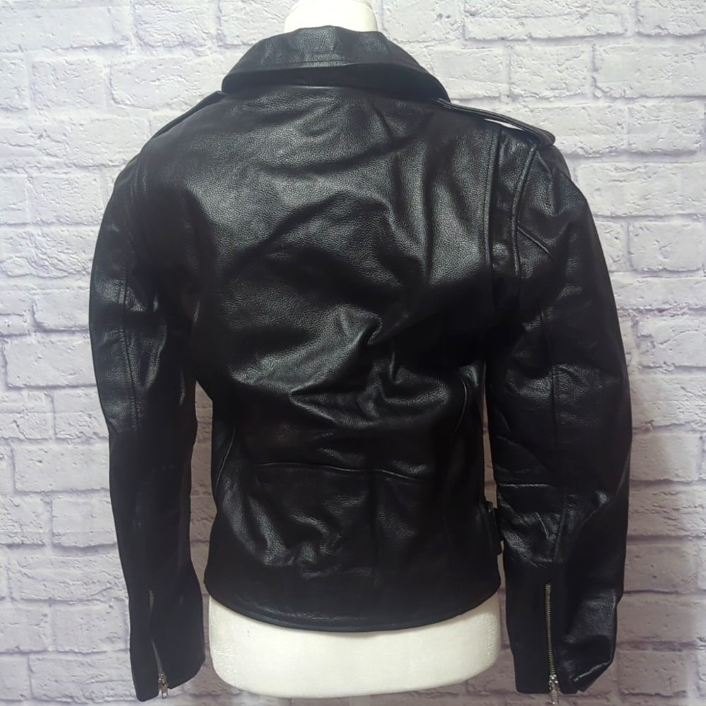 Lexther Leather Motorcycle Jacket NWOT - Picture 2 of 4